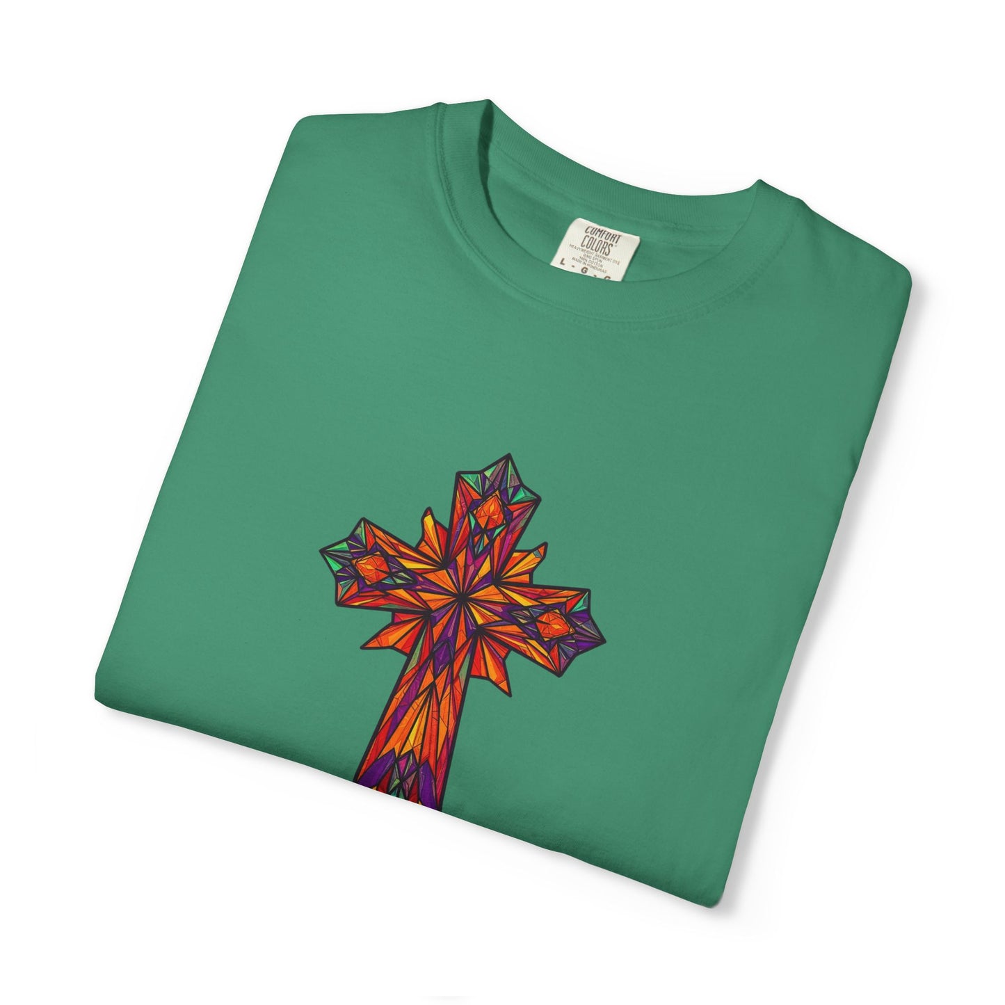 Stained Glass Cross Comfort Tee