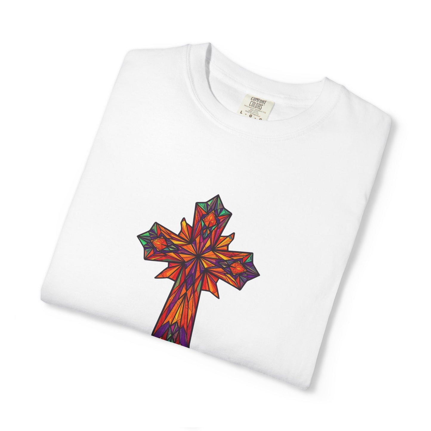 Stained Glass Cross Comfort Tee