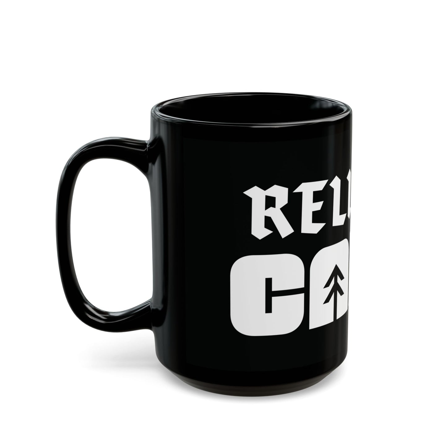 Religion Camp Black Mug