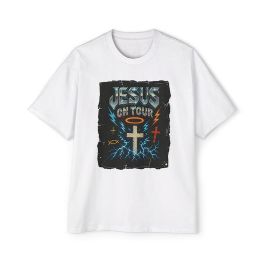 'Jesus on Tour: Holy Thunder' Oversized Tee