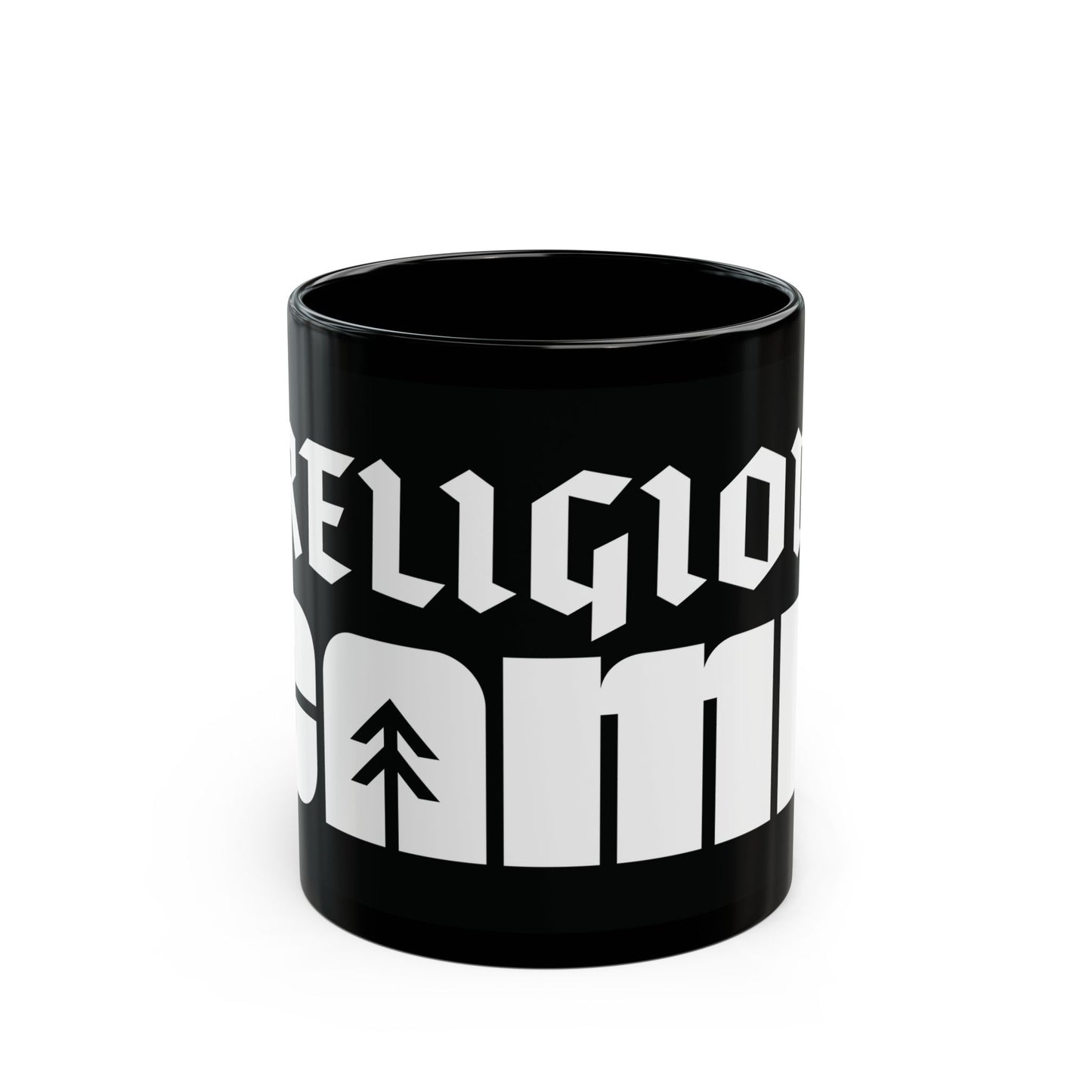 Religion Camp Black Mug
