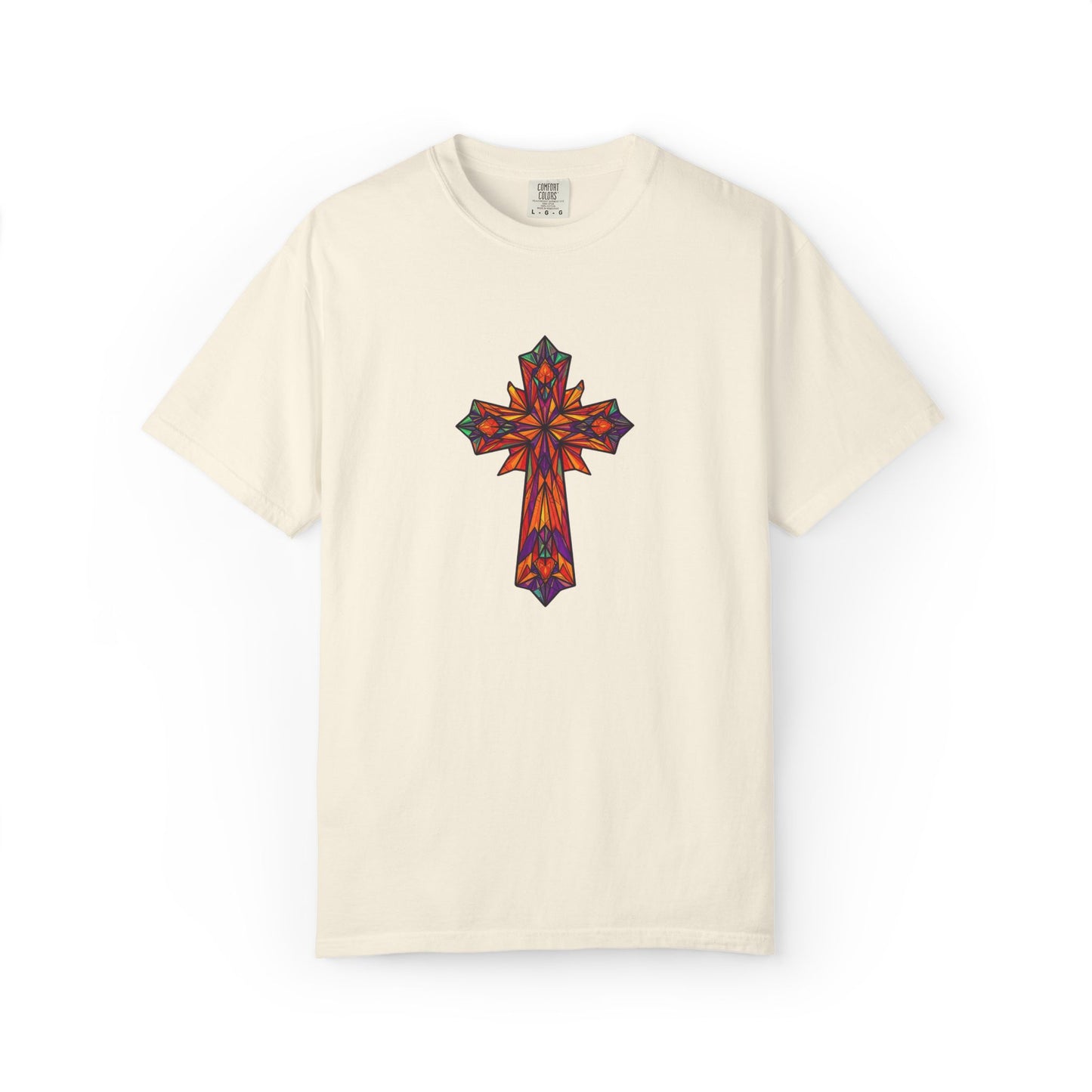 Stained Glass Cross Comfort Tee