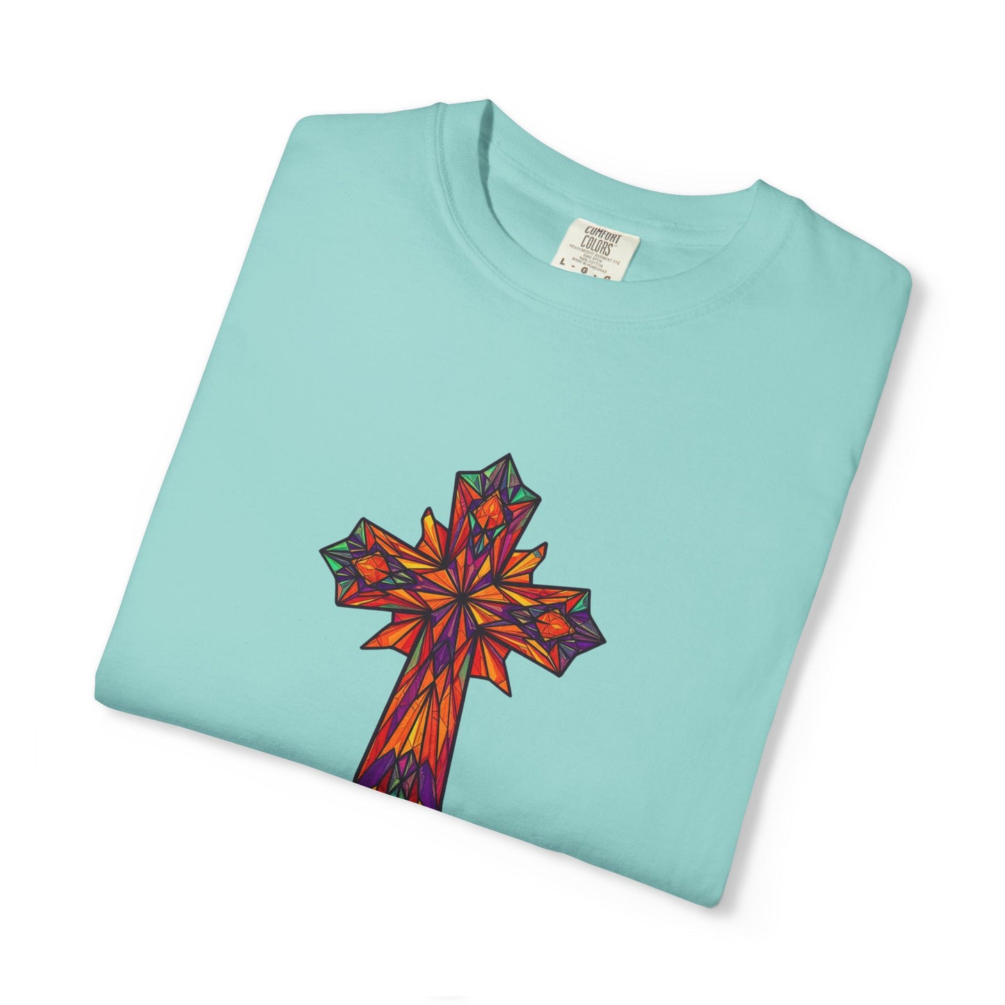 Stained Glass Cross Comfort Tee