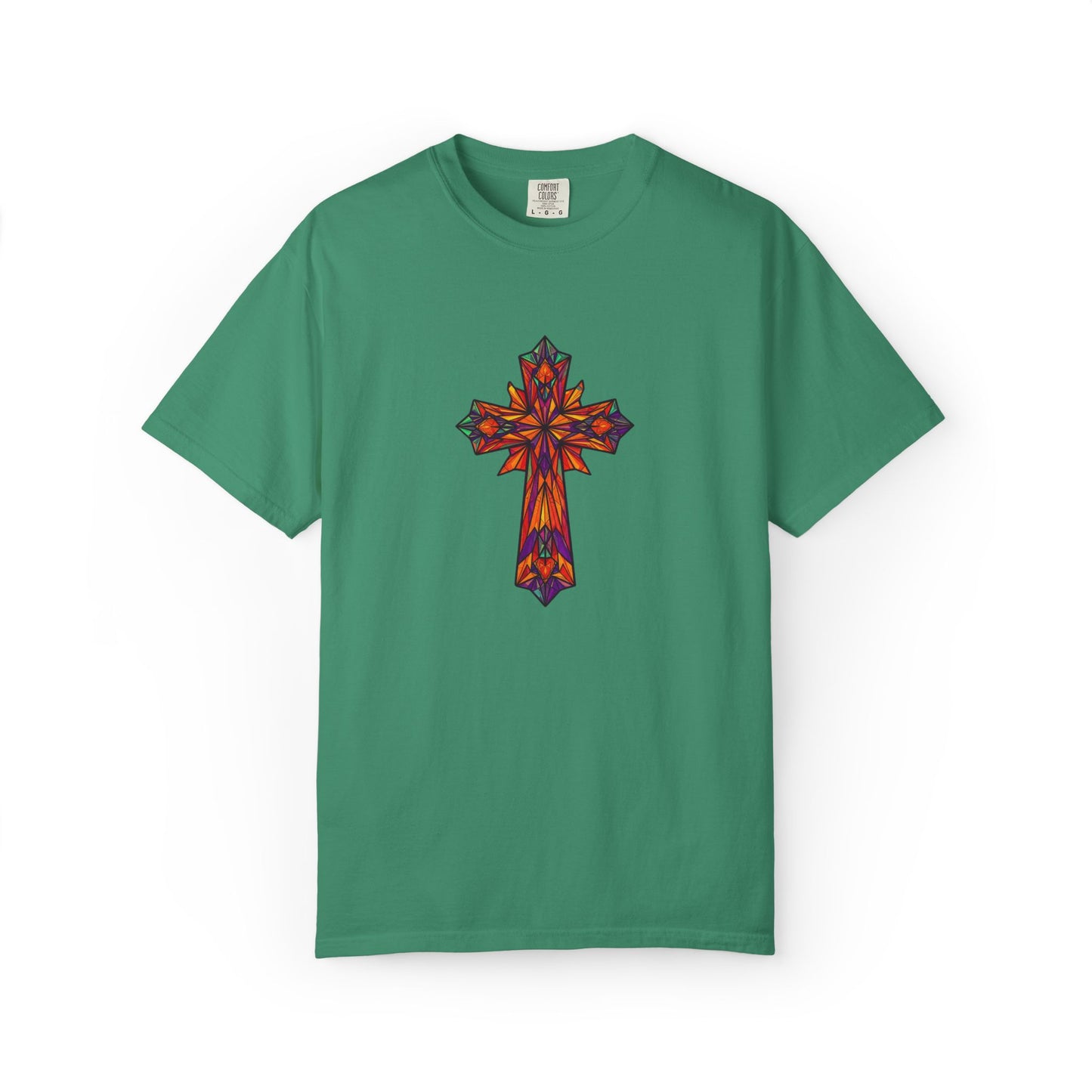 Stained Glass Cross Comfort Tee