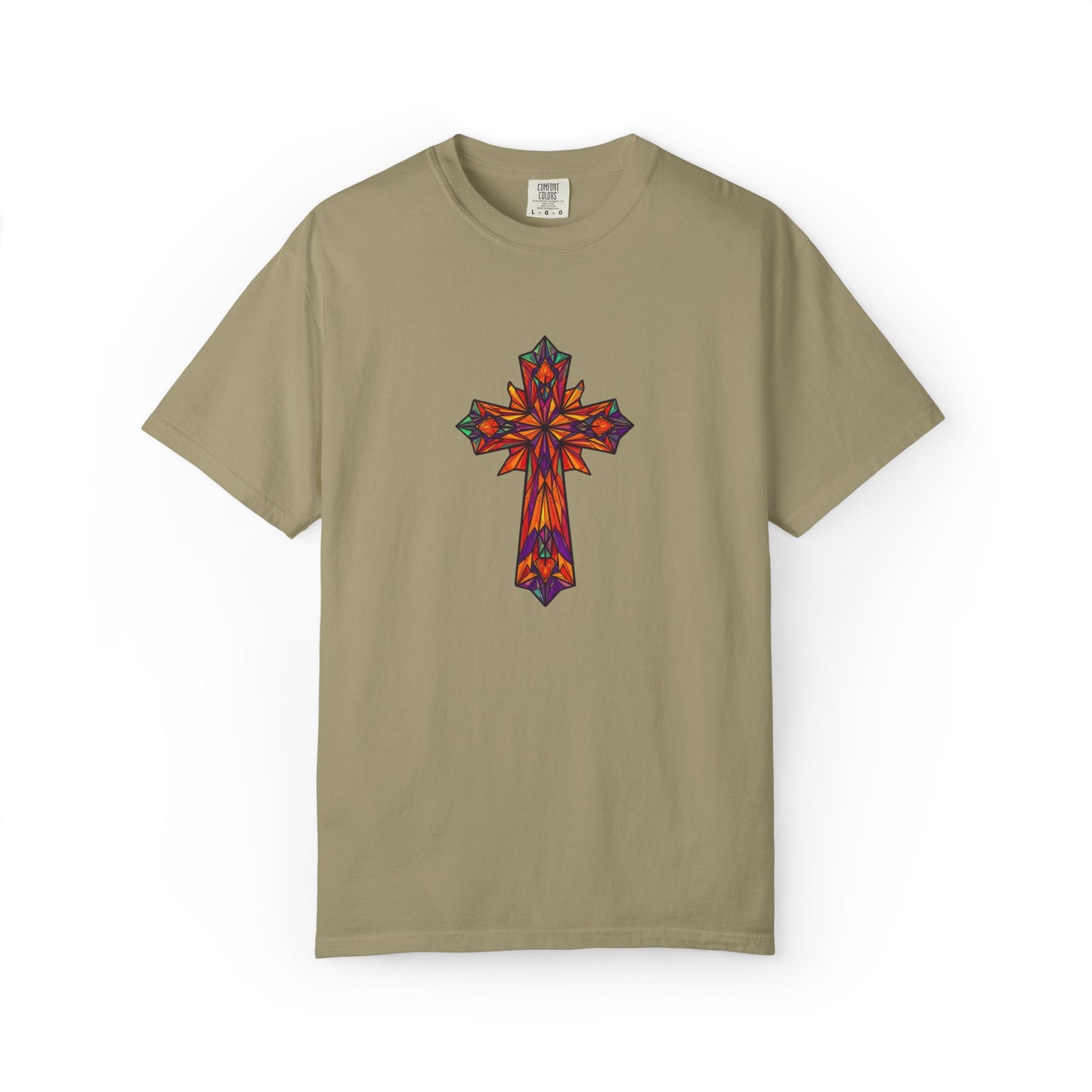 Stained Glass Cross Comfort Tee