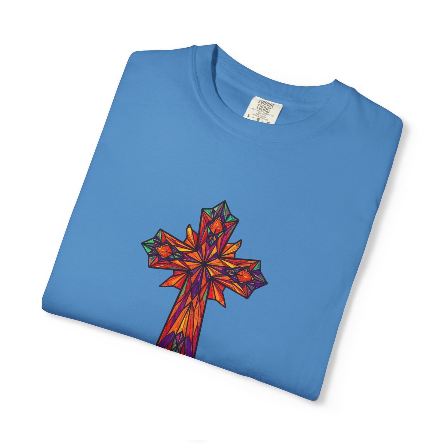 Stained Glass Cross Comfort Tee