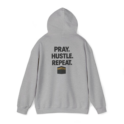 "Pray. Hustle. Repeat." Islamic Hoodie