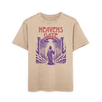 'Heavens Gate' Washed Oversized Tee