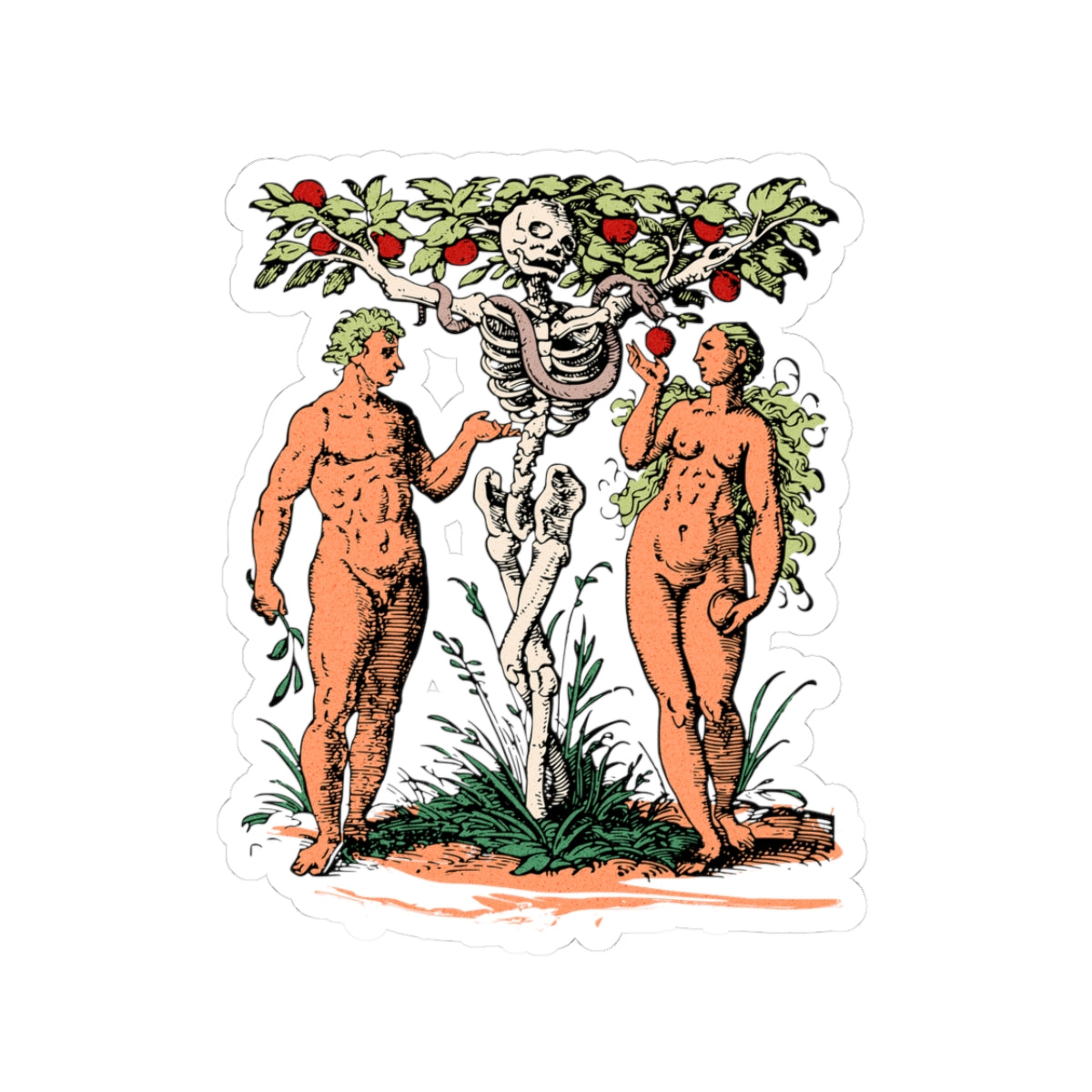 'Adam & Eve' Sticker
