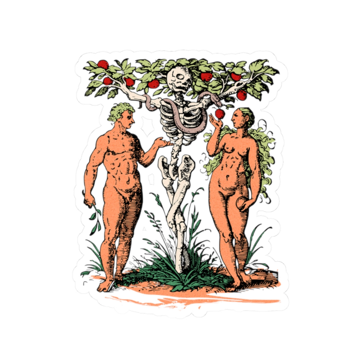 'Adam & Eve' Sticker