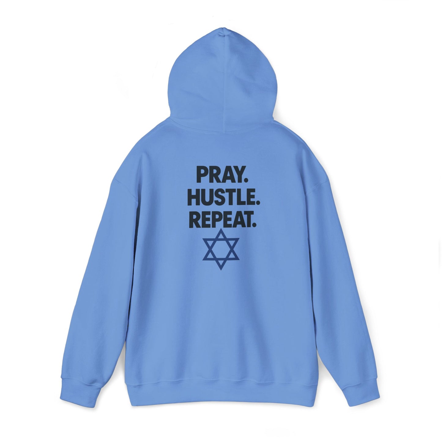 'Pray. Hustle. Repeat.' Judaism Hoodie