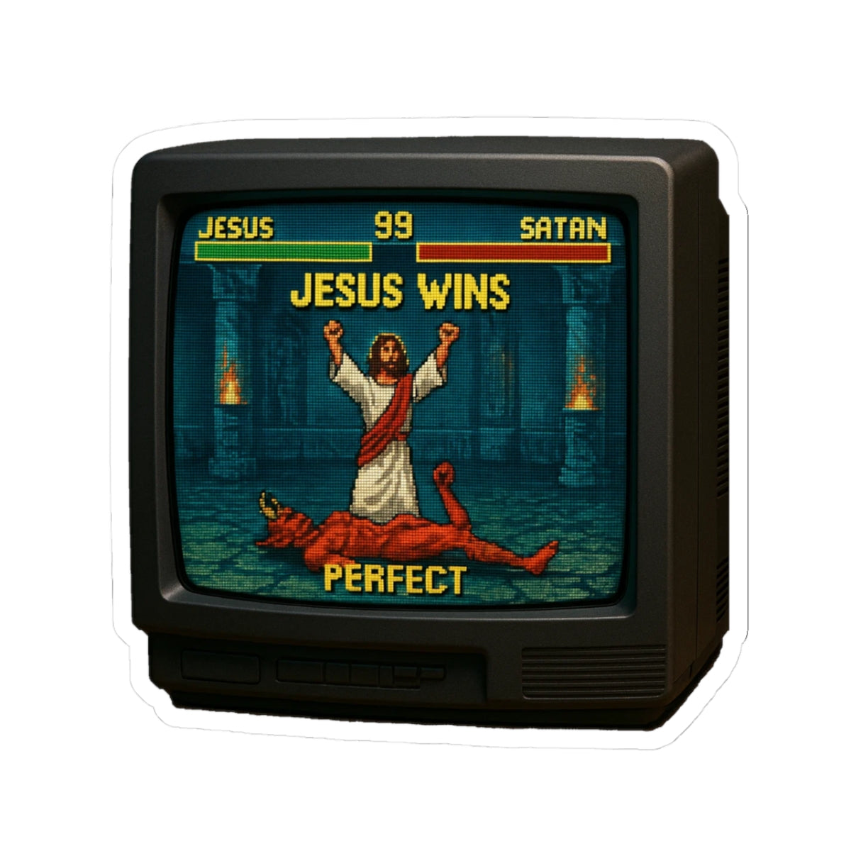 Jesus Wins Sticker