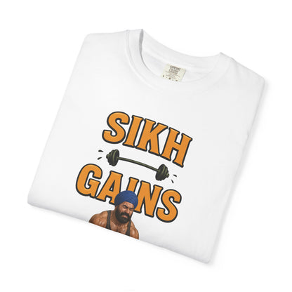 'Sikh Gains' Comfort Tee (Front Design)