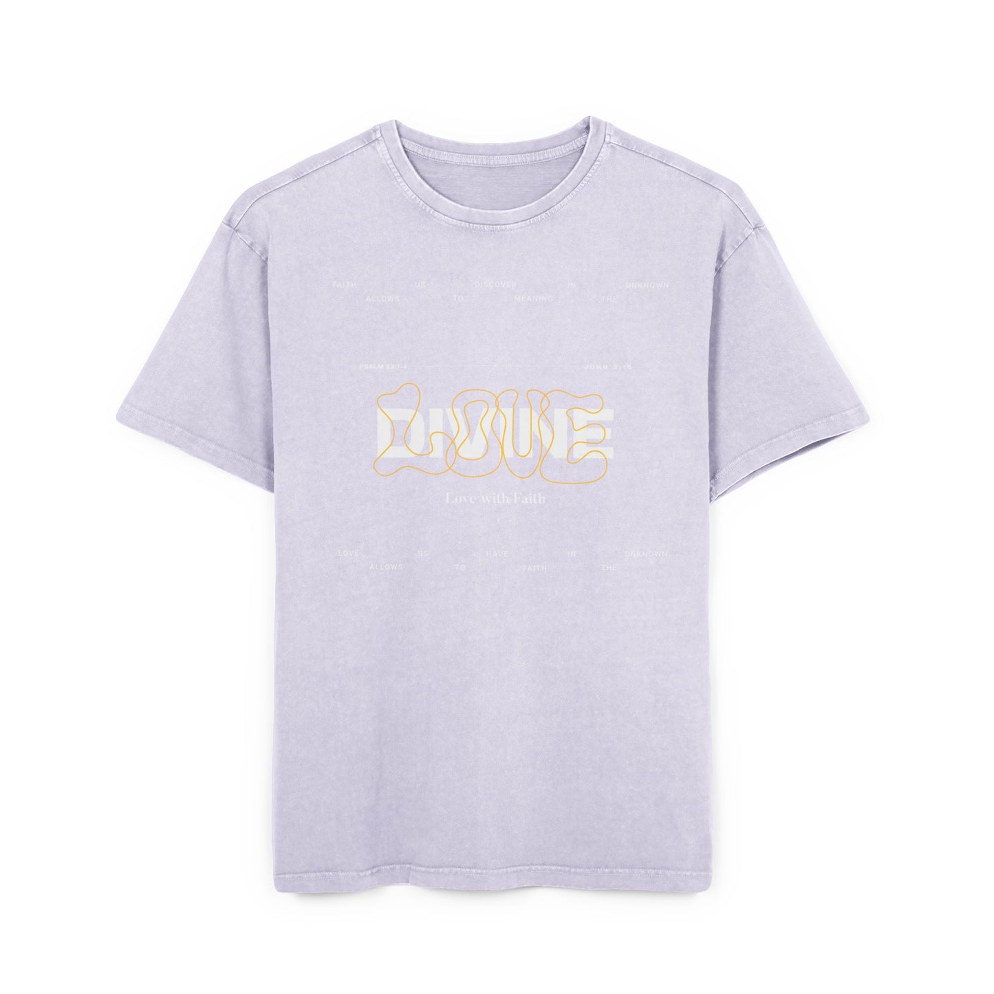 'Divine Love' Washed Oversized Tee