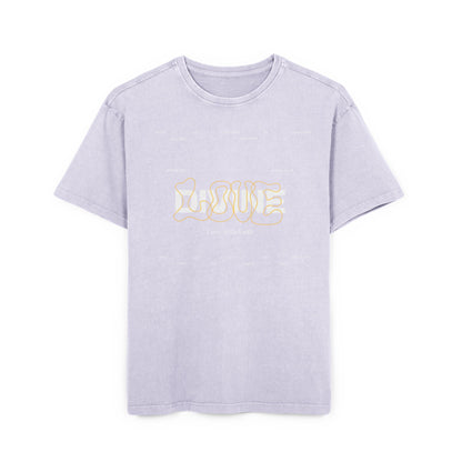 'Divine Love' Washed Oversized Tee