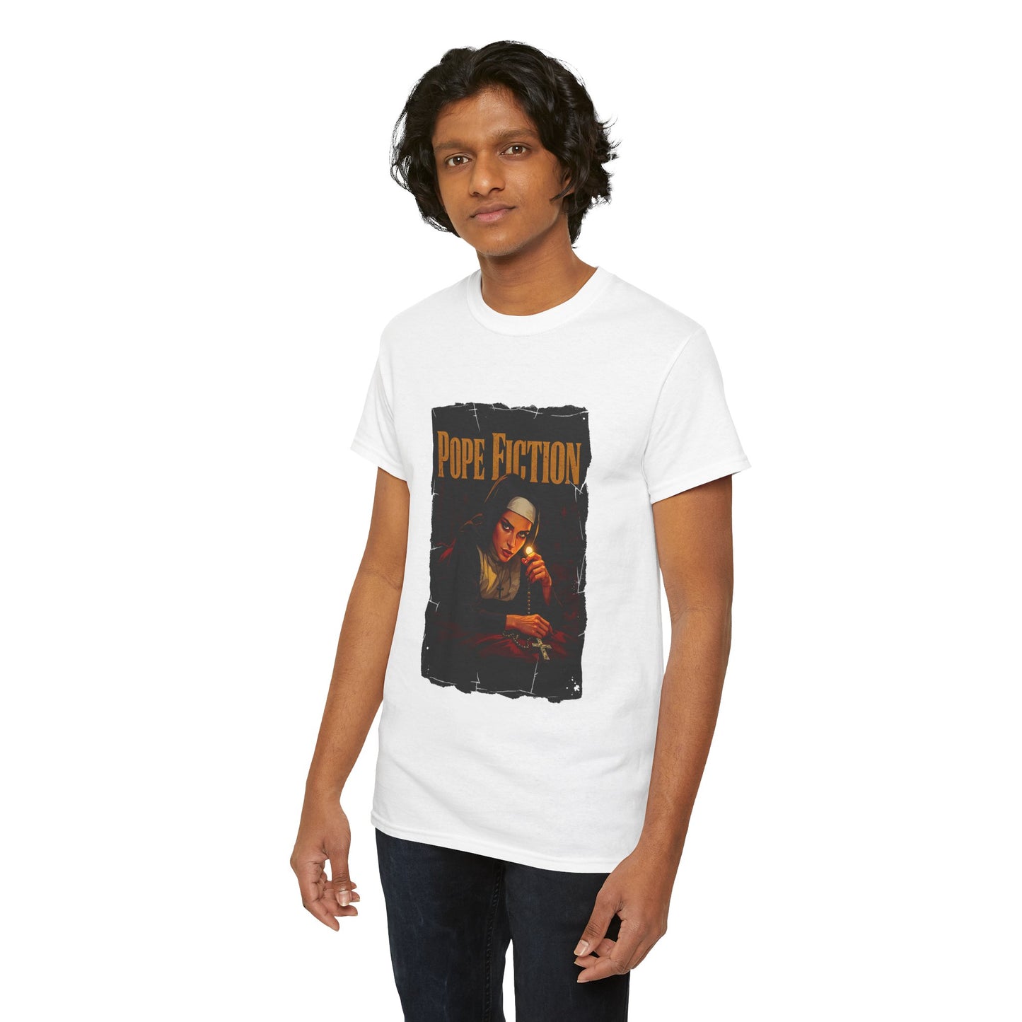 'Pope Fiction' Heavy Cotton Tee