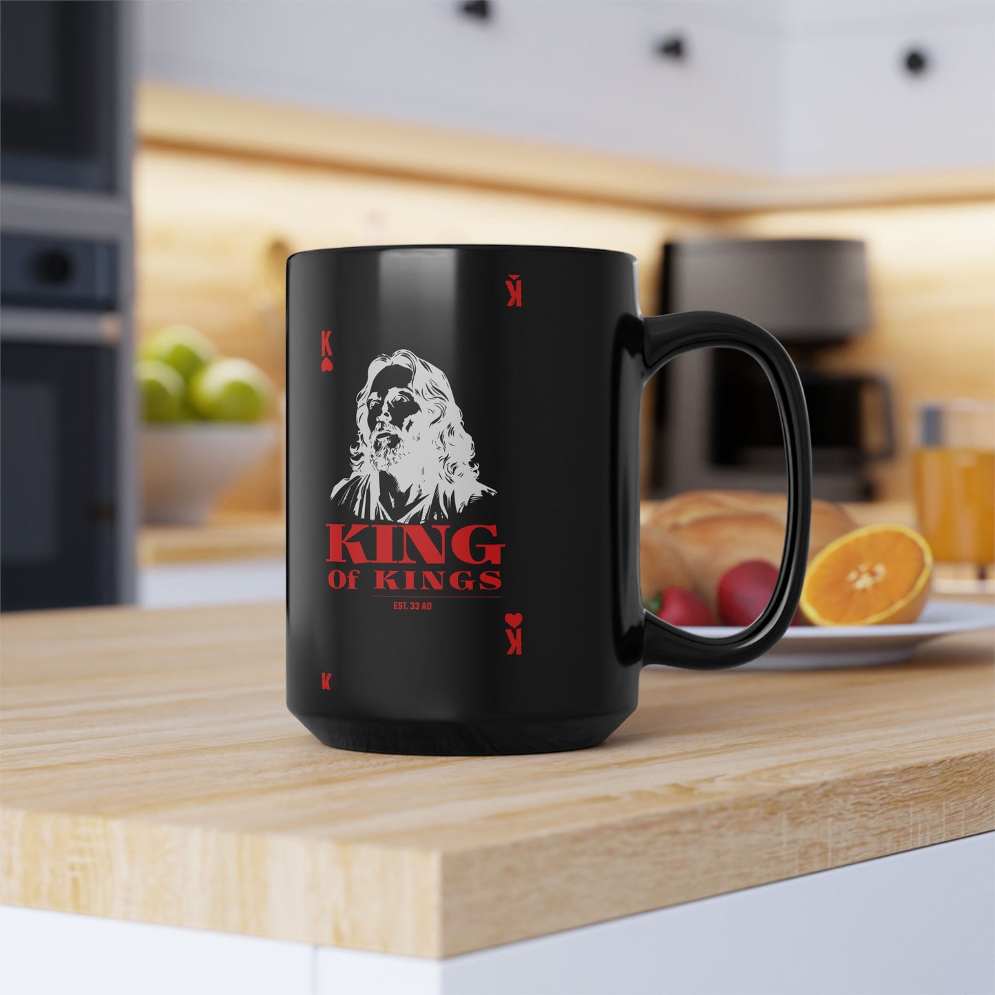 King of Kings Black Mug