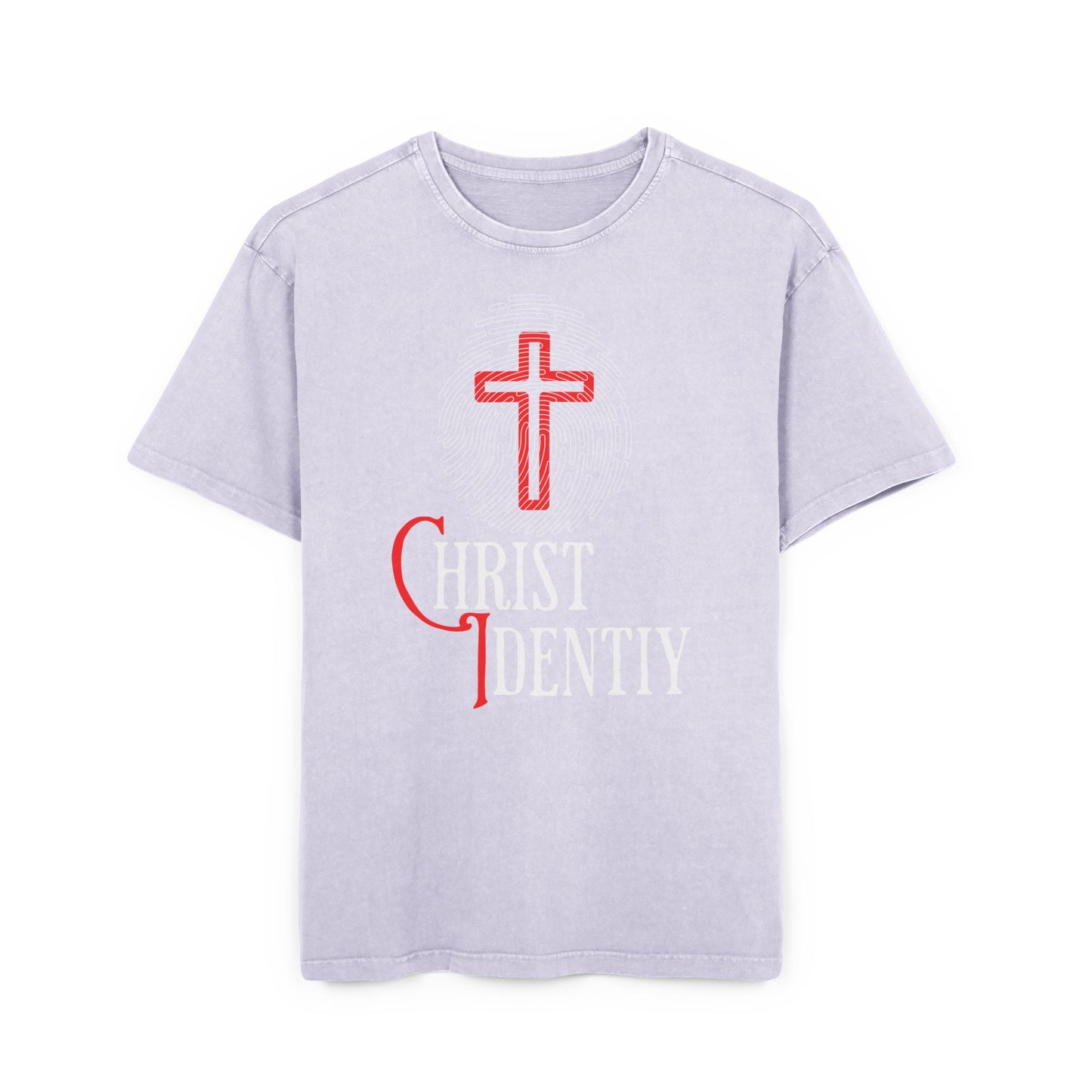 'Christ Identity' Washed Oversized Tee
