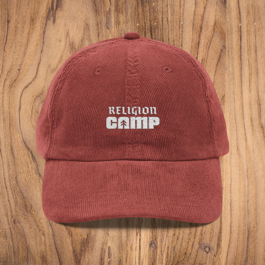 'Religion Camp' Vintage Corduroy Cap
