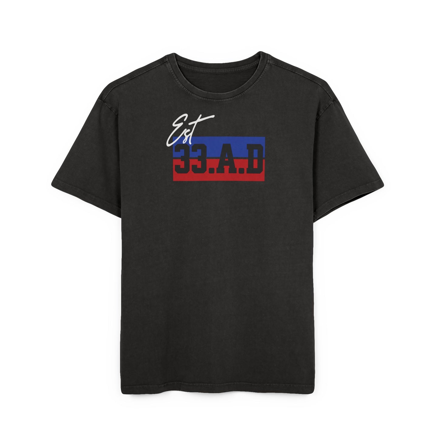 '33 A.D.' Washed Oversized Tee