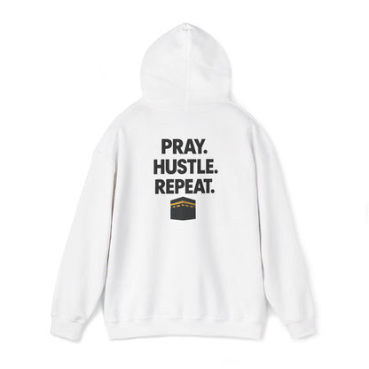 "Pray. Hustle. Repeat." Islamic Hoodie