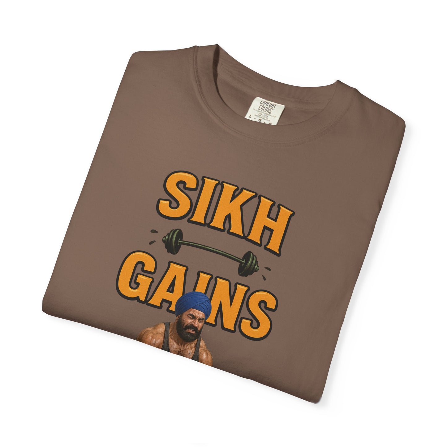 'Sikh Gains' Comfort Tee (Front Design)