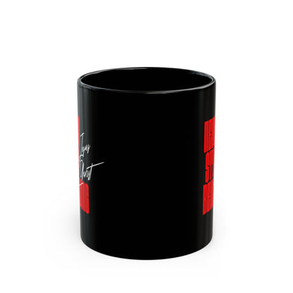 'Never Stop Believing' Black Mug