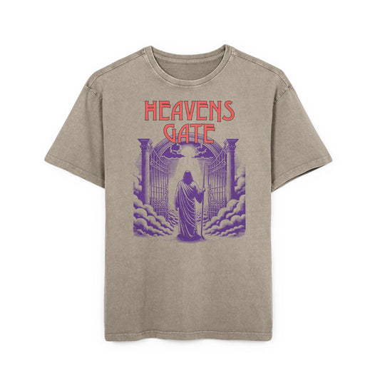 'Heavens Gate' Washed Oversized Tee