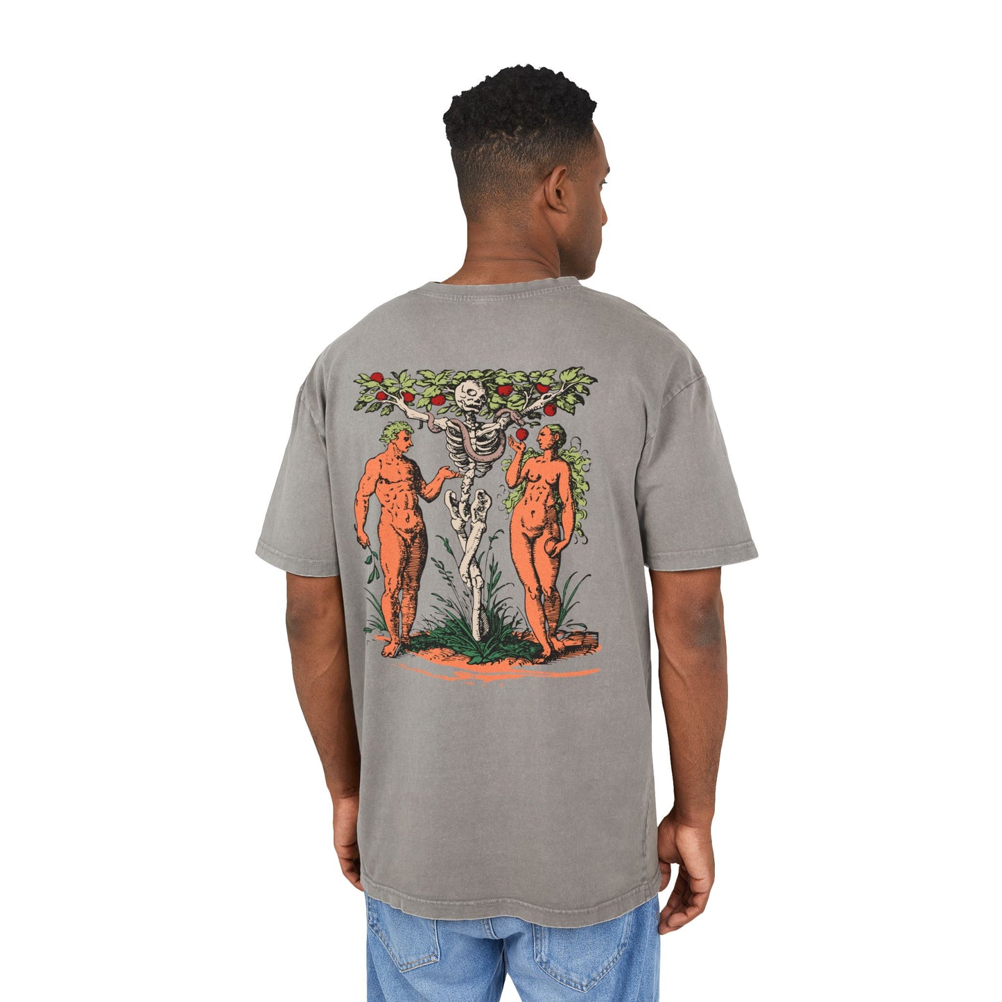 'Adam & Eve' Washed Oversized Tee