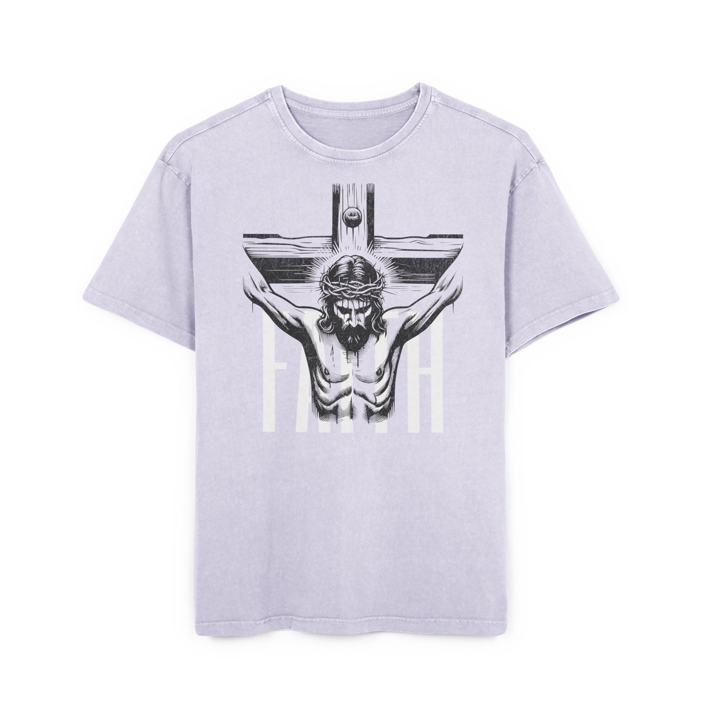 'Faith' Washed Oversized Tee