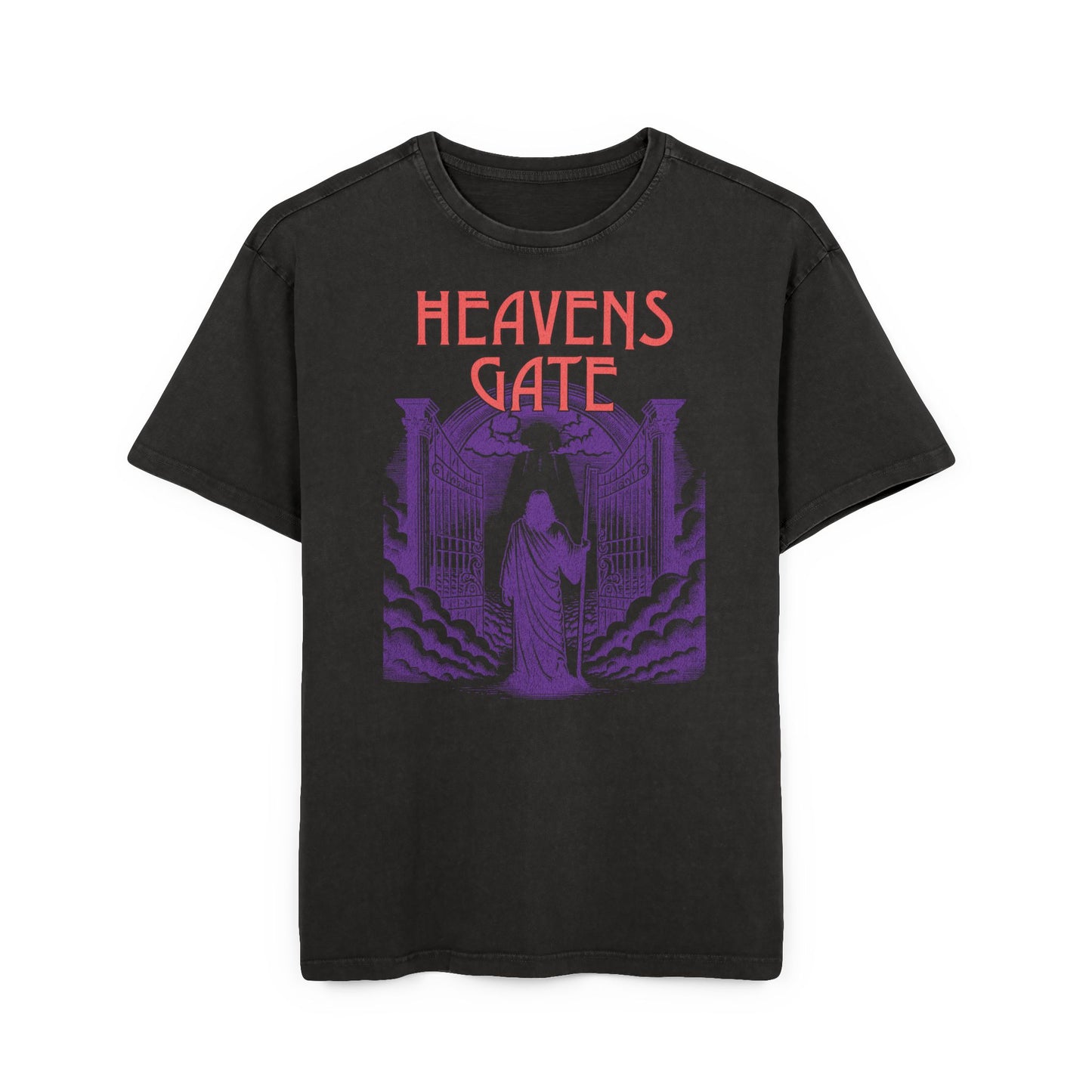 'Heavens Gate' Washed Oversized Tee