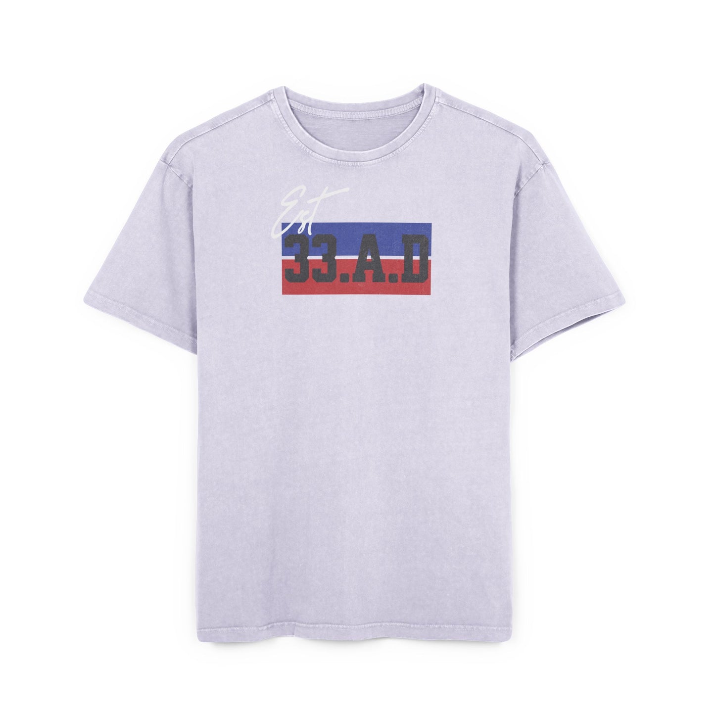 '33 A.D.' Washed Oversized Tee