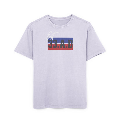 '33 A.D.' Washed Oversized Tee