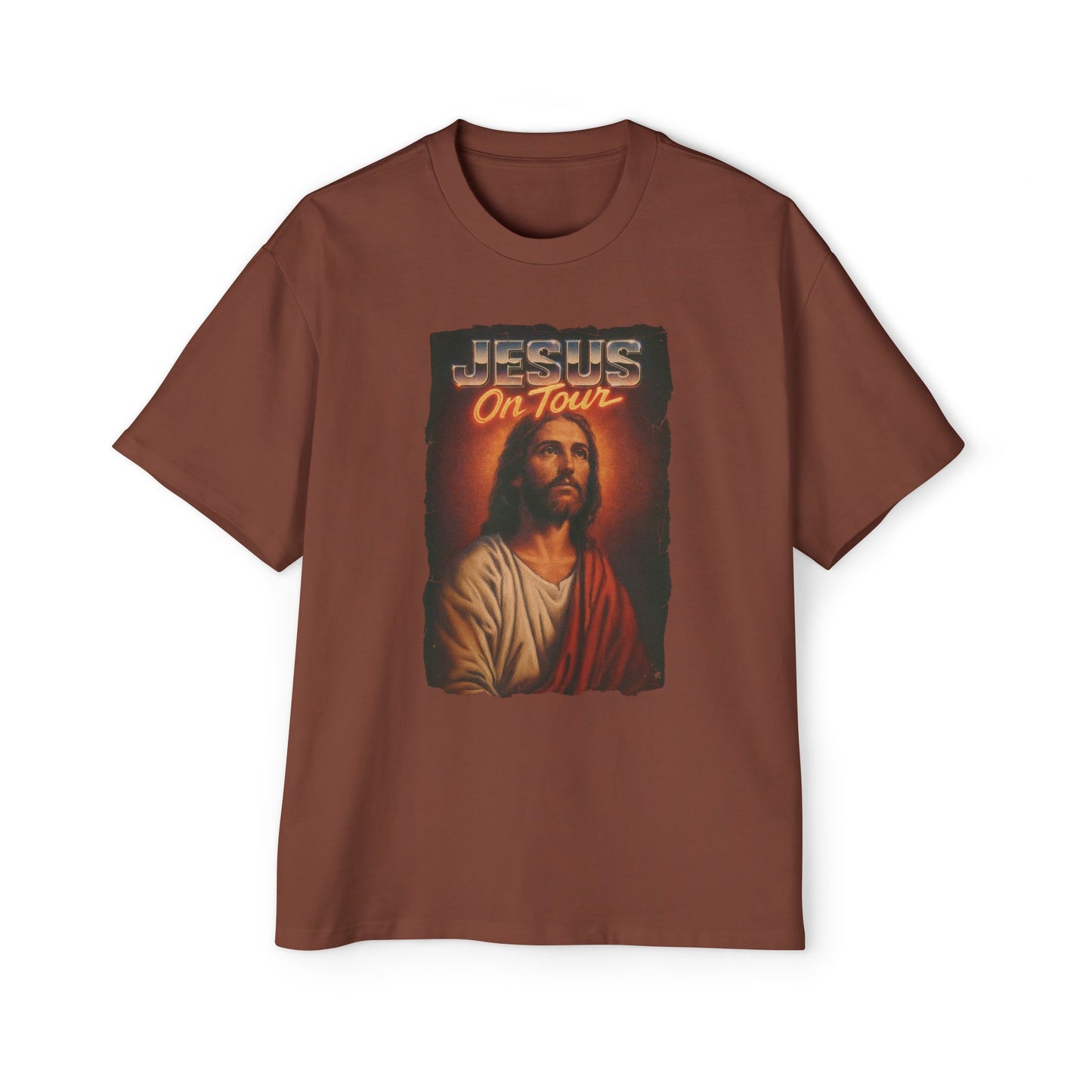 'Jesus on Tour: Sacred Spotlight' Oversized Tee
