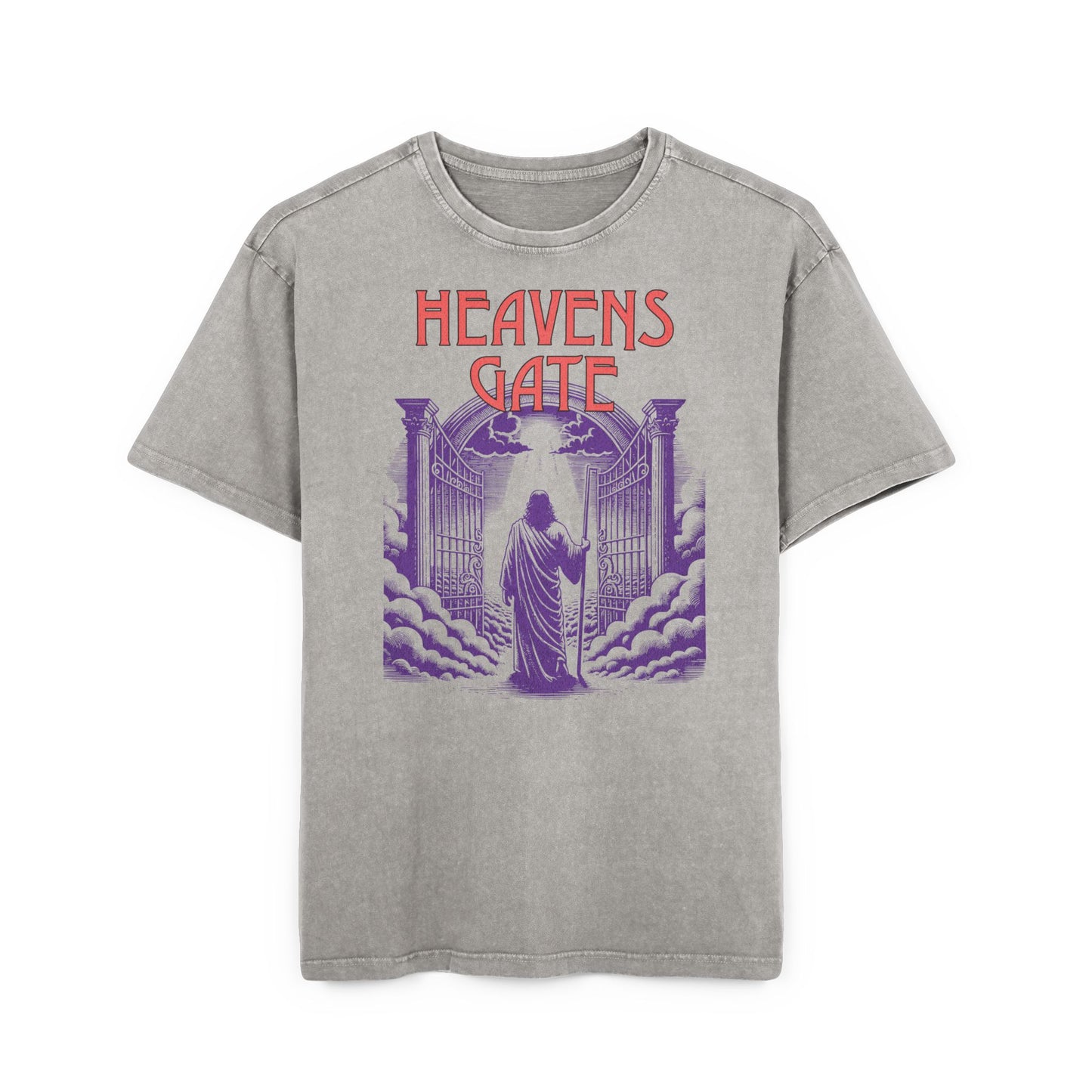 'Heavens Gate' Washed Oversized Tee