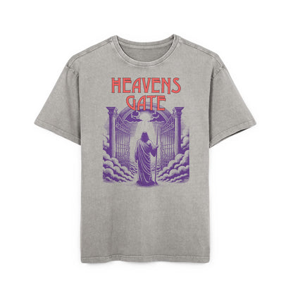 'Heavens Gate' Washed Oversized Tee