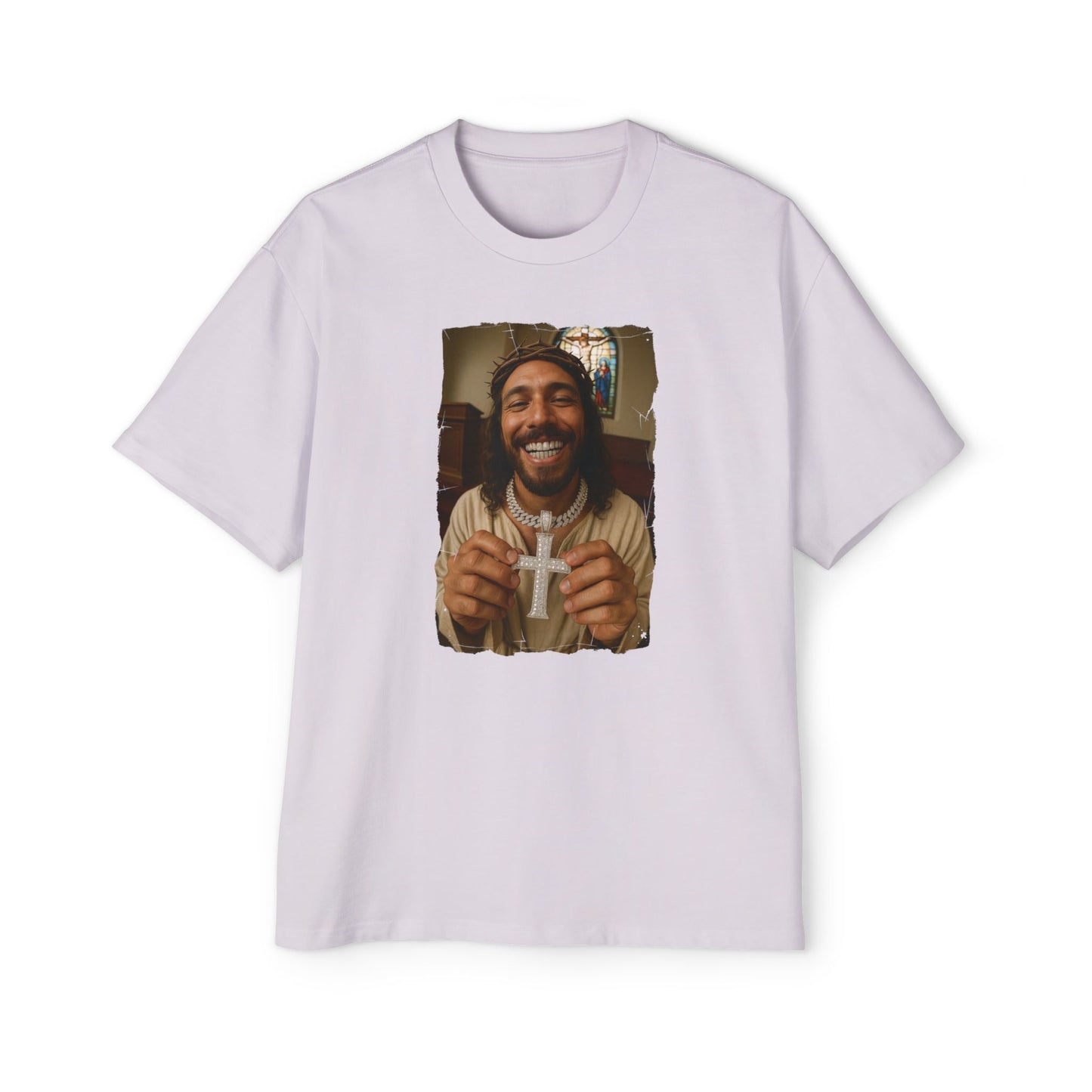 'Iced Out Jesus' Oversized Tee