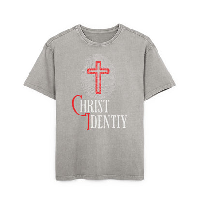 'Christ Identity' Washed Oversized Tee