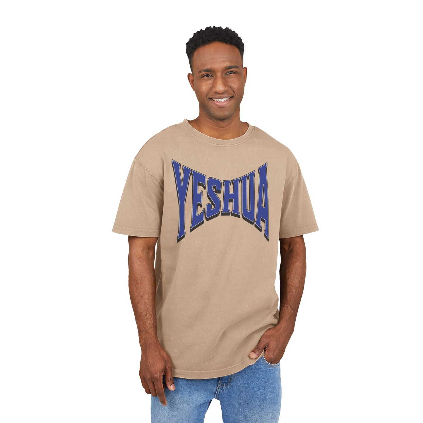 'Yeshua' Washed Oversized Tee