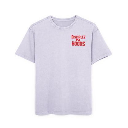 'Disciplez N Hoods' Washed Oversized Tee
