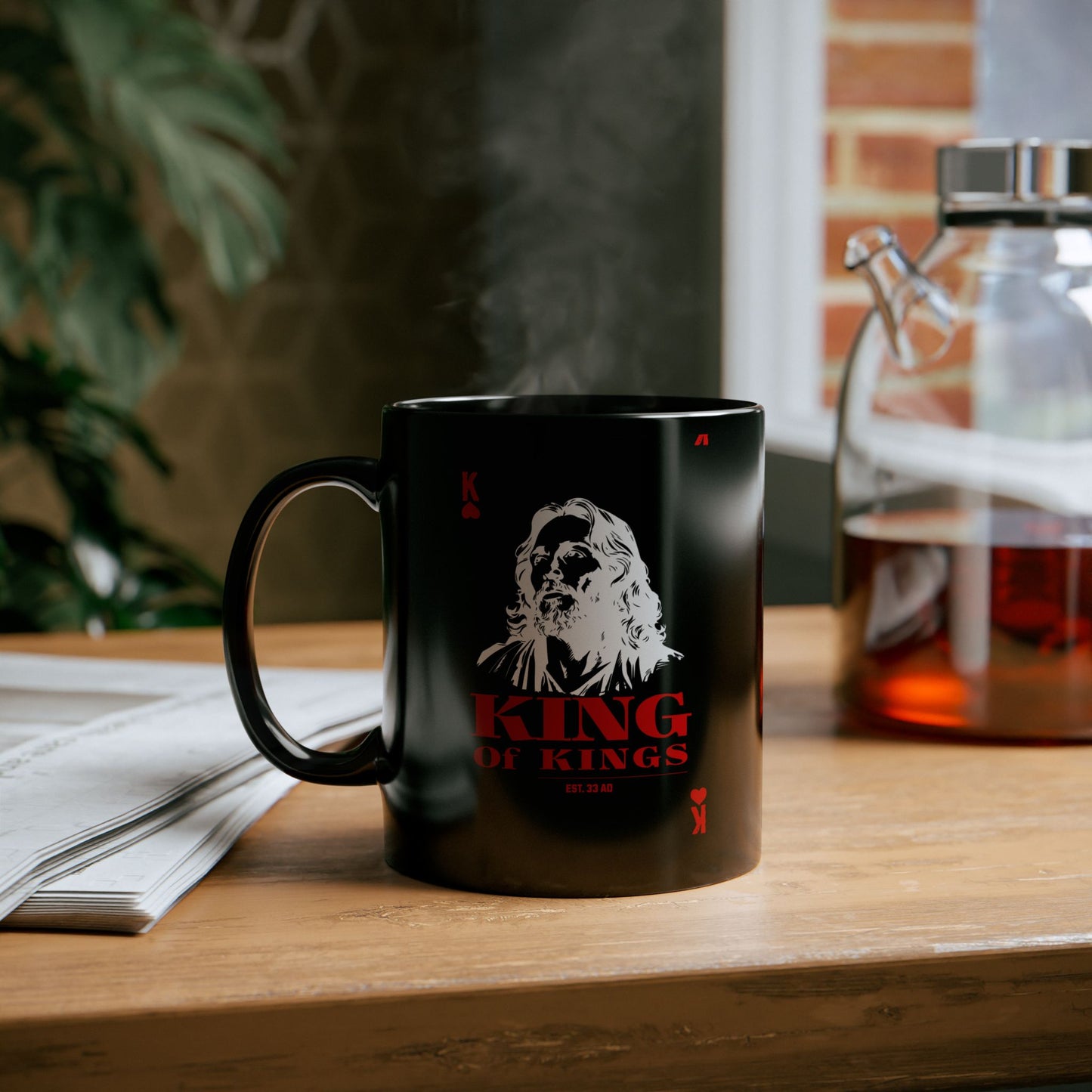 King of Kings Black Mug