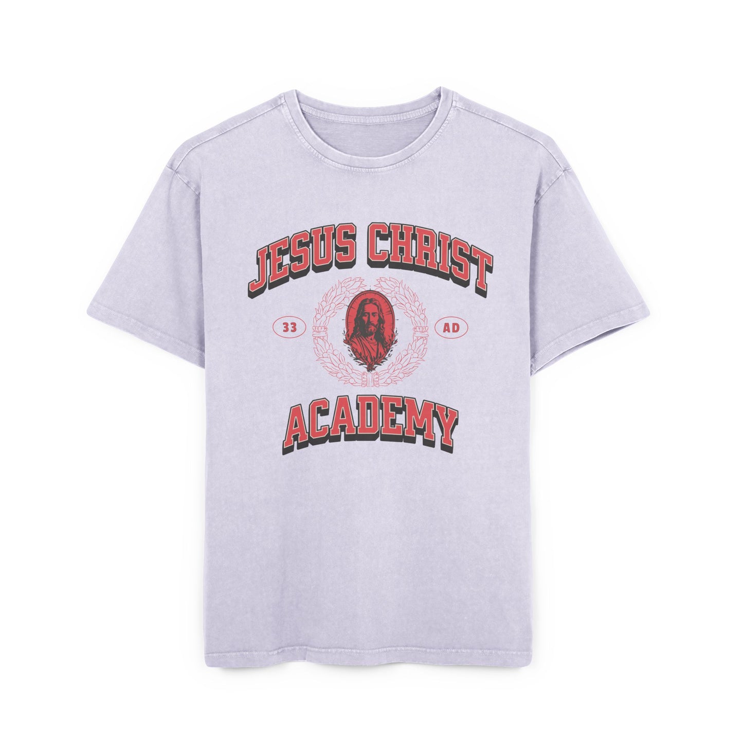 'Jesus Christ Academy' Washed Oversized Tee