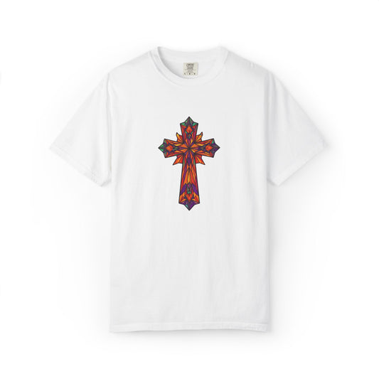 Stained Glass Cross Comfort Tee
