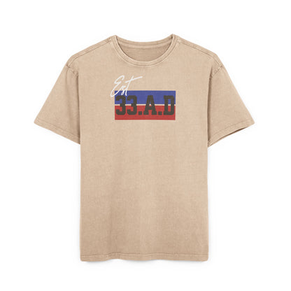 '33 A.D.' Washed Oversized Tee