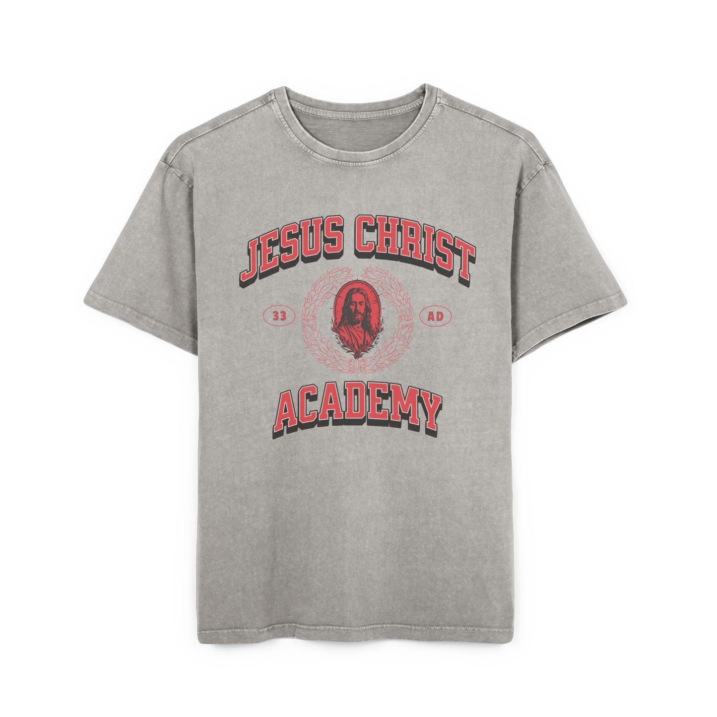 'Jesus Christ Academy' Washed Oversized Tee