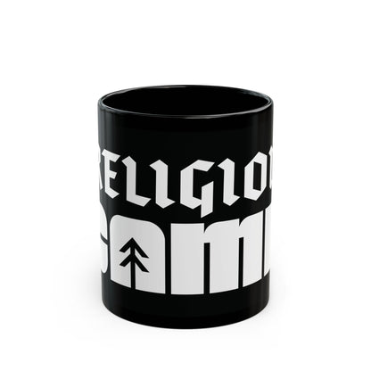 Religion Camp Black Mug