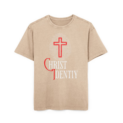 'Christ Identity' Washed Oversized Tee