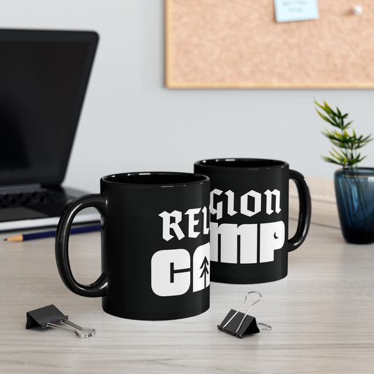 Religion Camp Black Mug