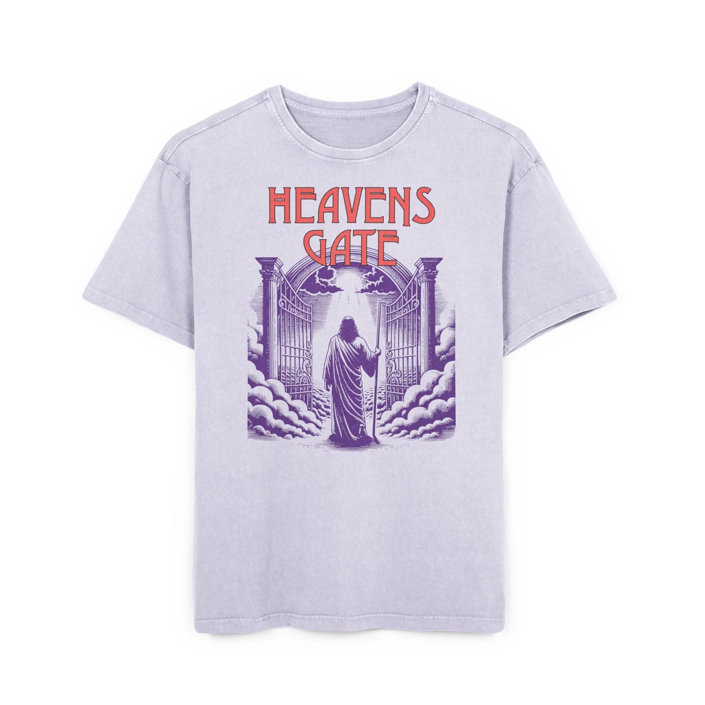 'Heavens Gate' Washed Oversized Tee