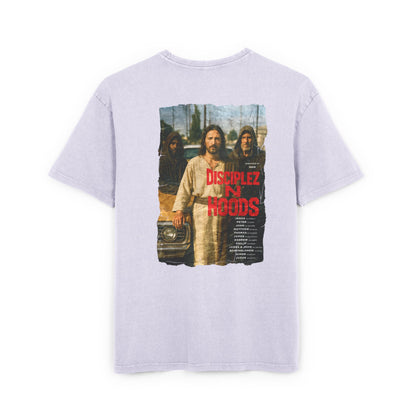 'Disciplez N Hoods' Washed Oversized Tee